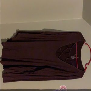 Long sleeve caged chest shirt